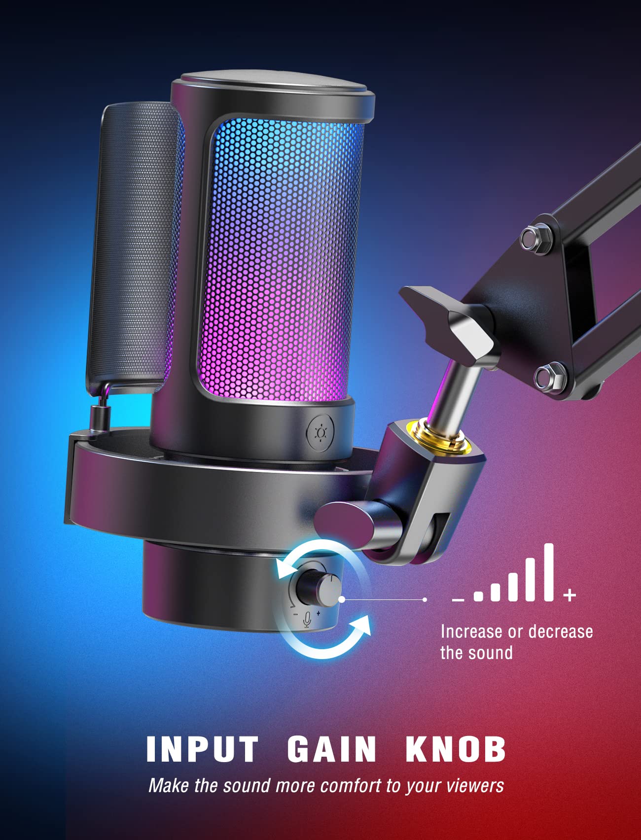 Amazon.com: FIFINE Gaming Microphone, USB PC Mic for